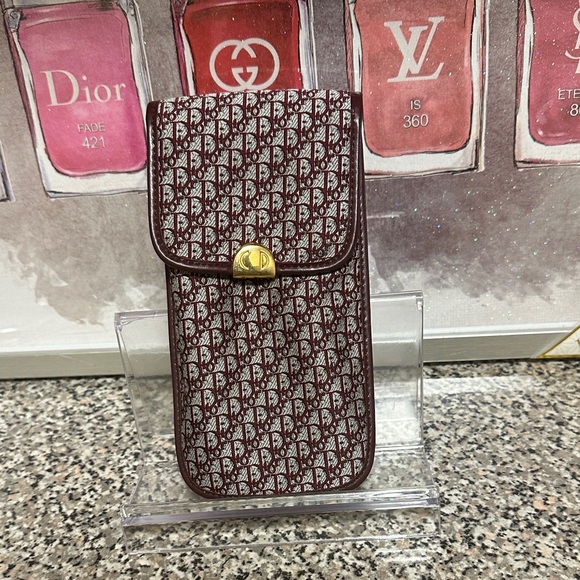 Dior Burgundy Pouch - Picture 1 of 5
